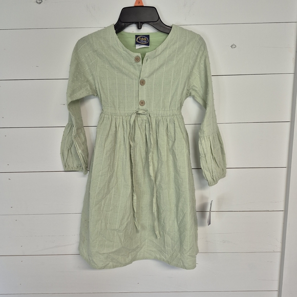 emma jean Other - Emma Jean Sage Dress With Bottons And Drawstring Waist